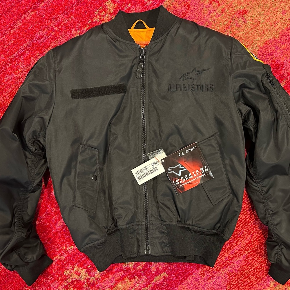 Alpinestars Bovver Aggro Motorcycle Bomber Jacket (Size: Small)